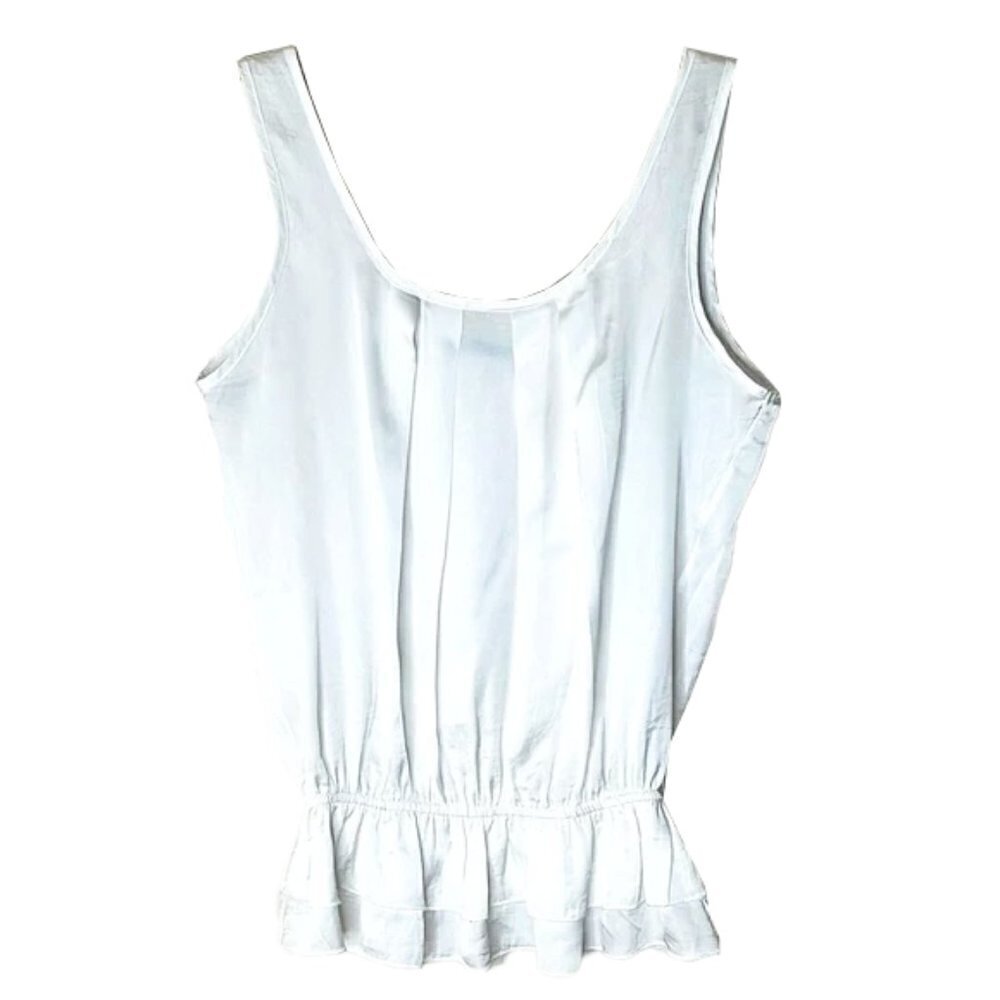 ❤️ BLUE SKETCH satin Top Size M